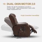 DUANDUAN elektrischer Relaxsessel mit 2 Motoren und stufenlos verstellbarer Sitzposition - Image 7