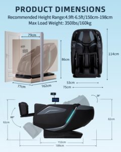 RelaxRelife 4D Ganzkörper-Massagesessel mit intelligenter Shiatsu-Massage - Image 2