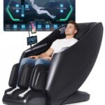 RelaxRelife Ganzkörper-Massagesessel mit Touchscreen, Schwarz