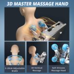 HealthRelife 3D Massagesessel mit 24 Luftkissen und 135 cm SL-Schiene, Schwarz - Image 5