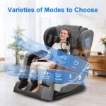 Ganzkörper-Massagesessel mit 14 Rollen, 8 Airbags, Zero Gravity, Wärme, Fußmassage und Bluetooth, Dunkelgrau - Image 2