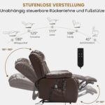 DUANDUAN elektrischer Relaxsessel mit 2 Motoren und stufenlos verstellbarer Sitzposition - Image 3