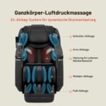 ROTAI x Pamela Reif 4D Massagesessel mit SL-Track, Bodyscan, Zero Gravity, Heizung und Bluetooth, Schwarz - Image 8