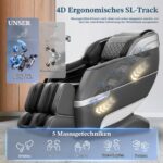 YONISEE 4D Massagesessel mit Ganzkörpermassage, SL-Schiene und Sprachsteuerung - Image 6