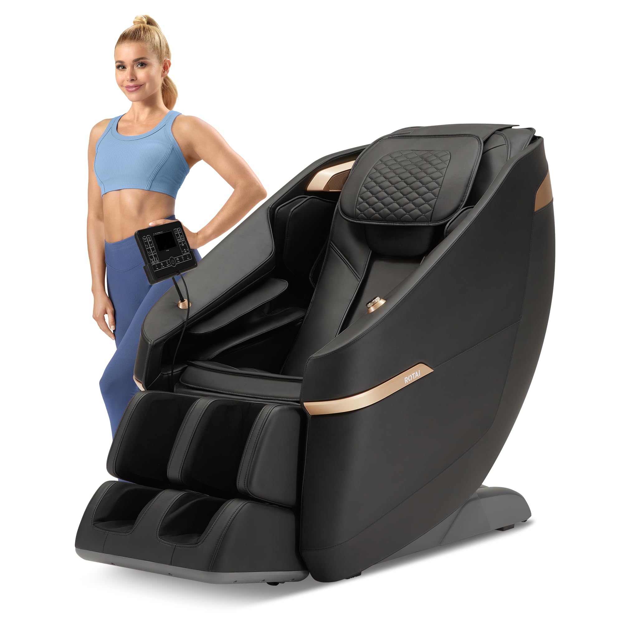 71LrBc_3b7L ROTAI 3D Massagesessel mit 22 Programmen sowie Ganzkörper- und Fußmassage für Zuhause - Image 1