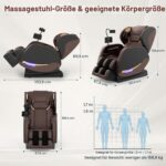 Ganzkörper-Massagesessel mit 14 Massagerollen und Zero-Gravity-Funktion für Zuhause und Heimkino - Image 7