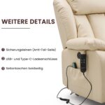 DUANDUAN elektrischer Relaxsessel mit 2 Motoren und stufenlos verstellbarer Sitzposition - Image 6