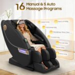Gegcucey Massagesessel mit 14 Massagepunkten, 8 Airbags, Wärme, Fußrollen, Bluetooth und Zero Gravity - Image 2