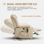 DUANDUAN elektrischer Relaxsessel mit 2 Motoren und stufenlos verstellbarer Sitzposition - Image 7