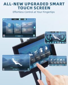 RelaxRelife Ganzkörper-Massagesessel mit Touchscreen, Schwarz - Image 3