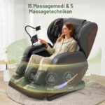 yewglen Massagesessel mit 14 Rollen, 8 Airbags, Wärme, Zero Gravity, Bluetooth und Touchscreen - Image 3