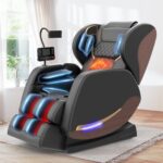 Ganzkörper-Massagesessel mit 14 Rollen, 8 Airbags, Bein- und Taillenwärme, Bluetooth und Zero Gravity