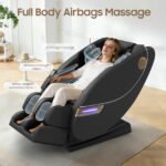 Gegcucey Massagesessel mit 14 Massagepunkten, 8 Airbags, Wärme, Fußrollen, Bluetooth und Zero Gravity - Image 3