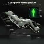 yewglen Massagesessel mit 14 Rollen, 8 Airbags, Wärme, Zero Gravity, Bluetooth und Touchscreen - Image 2