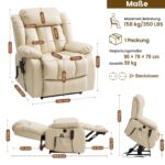 DUANDUAN elektrischer Relaxsessel mit 2 Motoren und stufenlos verstellbarer Sitzposition - Image 2