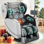 F FURNIMAT Massagesessel mit 14 Rollen, 8 Luftkissen, Zero Gravity, Heizung, Bluetooth und Touchscreen