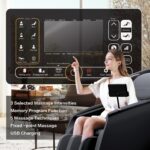 ROTAI Massagesessel mit Zero Gravity, SL-Schiene, Shiatsu, Heizung, Bluetooth und Fußrollen, Schwarz - Image 5