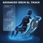 HealthRelife 3D Massagesessel mit 24 Luftkissen und 135 cm SL-Schiene, Schwarz - Image 6